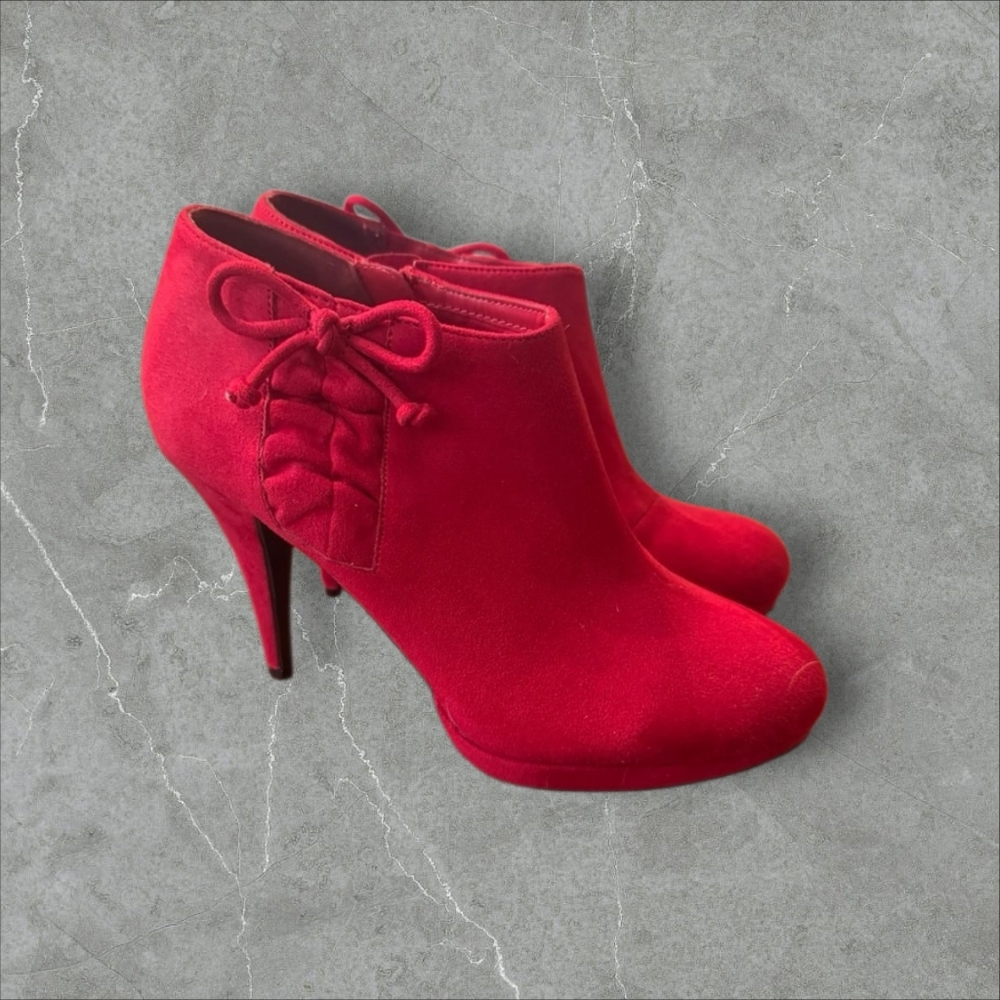 Impo Red Priscilla Platform Booties - Picture 2 of 7